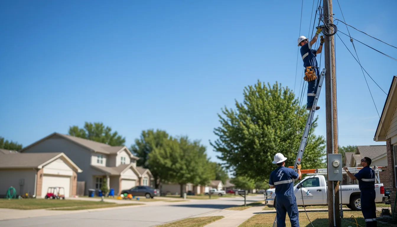 Residential electrician providing installation services in Kerrville, TX